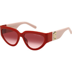 Marc Jacobs MARC645S 92Y Γυναικεία Γυαλιά Ηλίου Cat Eye Κοκάλινα Άσπρο Κόκκινο με Κόκκινο Degradee Φακό