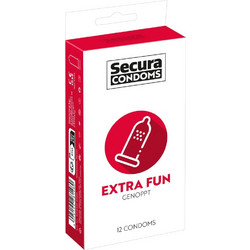 Secura Extra Fun Προφυλακτικά με Λιπαντικό 12τμχ