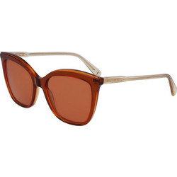Longchamp LO729S 17233 Γυναικεία Γυαλιά Ηλίου Πεταλούδα Κοκάλινα Πορτοκαλί Χρυσό με Πορτοκαλί Φακό