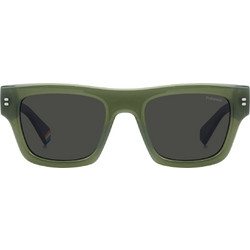 Polaroid Eyewear PLD6238SX 1EDM9 Ανδρικά Γυαλιά Ηλίου Τετράγωνα Κοκάλινα Πράσινα με Μαύρο Φακό