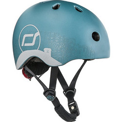 Scoot & Ride Reflective Παιδικό Κράνος Ποδηλάτου Πόλης / BMX / Dirt με Led Γαλάζιο