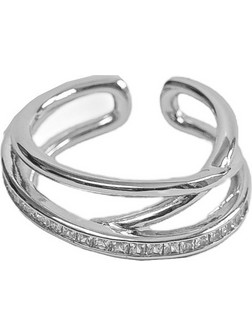 RO Accessories Γυναικείο Δαχτυλίδι Ασημί R120