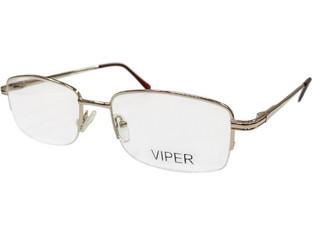 Viper 1257 GLD Ανδρικός Σκελετός Γυαλιών Οράσεως Μεταλλικός Ασημί