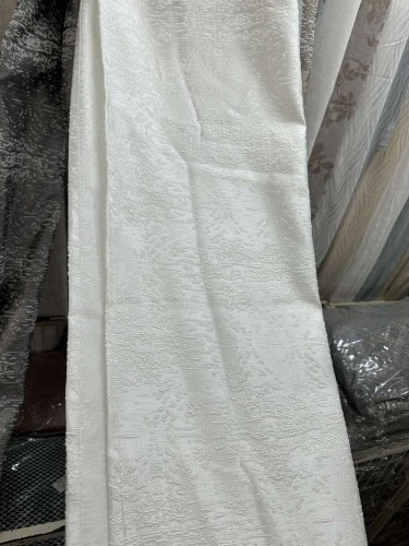 Ehome Κουρτίνα Παραθύρου Floral με Τρέσα 270x270 928-12 Λευκή