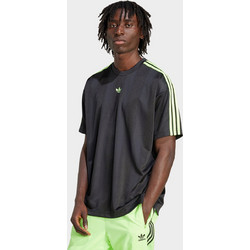 Adidas Originals Jacquard Ανδρικό Αθλητικό T-Shirt Μαύρο JW5878