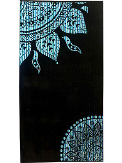 Komvos Πετσέτα Θαλάσσης Μαύρη 85x160cm 7088885-22