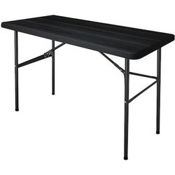 Ankor Ορθογώνιο Τραπέζι Catering Πλαστικό Μαύρο 122x60x74cm 843527
