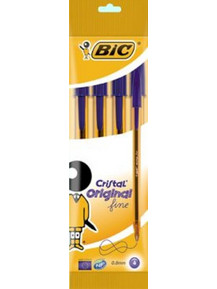 BIC Cristal Fine Σετ Στυλό Διαρκείας 0.8mm Μπλε 4τμχ 872721