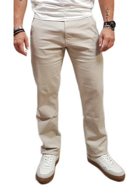 Marcus Ανδρικό Παντελόνι Chino Slim Εφαρμογή Μπεζ 16-200142