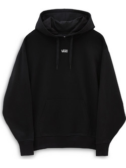 Vans Fyling Γυναικείο Φούτερ Oversized με Κουκούλα & Τσέπες Μαύρο VN0A7RMDBLK