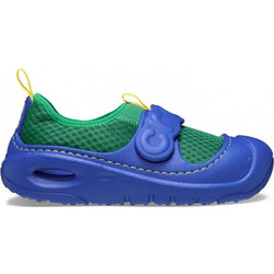 Crocs Swiftwater Παιδικά Παπούτσια Θαλάσσης για Αγόρι Ανατομικά Navy Μπλε Πράσινα 210619-3WH