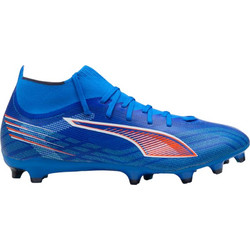 Puma Ultra 6 Match+ FG/AG 108524-01 Ποδοσφαιρικά Παπούτσια με Τάπες και Καλτσάκι Μπλε