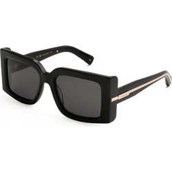 Salvatore Ferragamo SF2032S 001 Γυναικεία Γυαλιά Ηλίου Ορθογώνια Κοκάλινα Μαύρα με Μαύρο Φακό