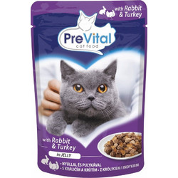 Prevital Adult with Turkey & Rabbit in Jelly 100gr
