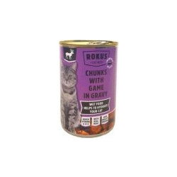 Rokus Chunks with Game in Gravy 415gr