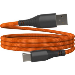 Hammer Braided USB-A to USB-C 65W 1m Orange 5902983635048