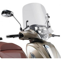 Givi 357A Ζελατίνα Μηχανής για Piaggio Beverly 125 / 300 / 350 '10-'18 320x460mm GIVPIAZEL02