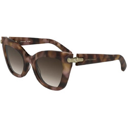 Longchamp LO775S 690 Γυναικεία Γυαλιά Ηλίου Πεταλούδα Κοκάλινα Ταρταρούγα με Καφέ Degradee Φακό