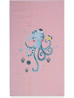 Nef-Nef Sweet Octopus Παιδική Πετσέτα Θαλάσσης Ροζ 70x120cm 037732
