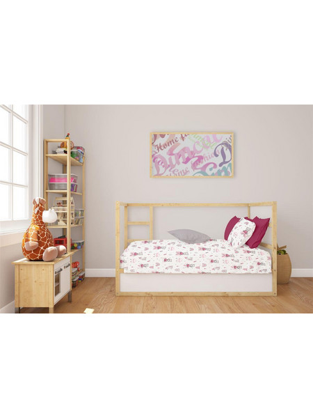 Dimcol Cloudy Bear 582 Βρεφικό Σεντόνι Κούνιας Βαμβακερό με Λάστιχο 70x140+15