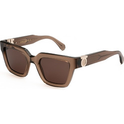 Salvatore Ferragamo SF2066S 232 Γυναικεία Γυαλιά Ηλίου Πεταλούδα Κοκάλινα Καφέ με Καφέ Φακό