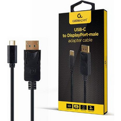 Cablexpert Καλώδιο DisplayPort to USB-C Male 2m Black 2MA-CM-DPM-01