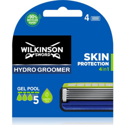 Wilkinson Sword Hydro 5 Groomer Ανταλλακτικές Λεπίδες με 5 Λεπίδες & Λιπαντική Ταινία 4τμχ