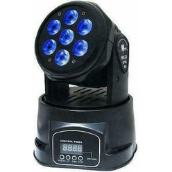 PL-14 Mini Φωτορυθμικό Προβολέας Beam LED PAR DMX με Ρομποτική Κεφαλή RGBW
