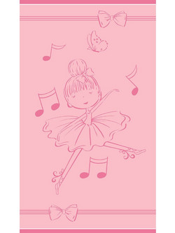 Melinen Dancing Παιδική Πετσέτα Θαλάσσης Ροζ 70x120cm 20004884