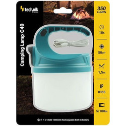 Technic C40 Φανάρι Μπαταρίας Led για Camping Αδιάβροχο 350lm