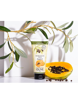 Olivin Papaya Ενυδατική Κρέμα Χεριών & Νυχιών 75ml