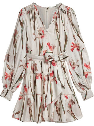 Ted Baker Mini Φόρεμα για Γάμο / Βάπτιση Floral Πράσινο Mint Cuiaba 279194