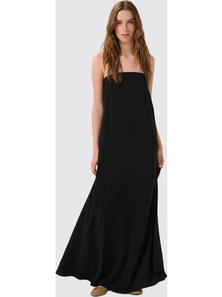 My Essential Wardrobe Maxi Καλοκαιρινό Καθημερινό Φόρεμα Μαύρο 10704834