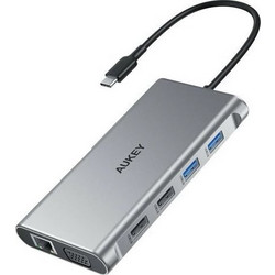 Aukey CB-C89 USB-C Docking Station με HDMI PD Ethernet