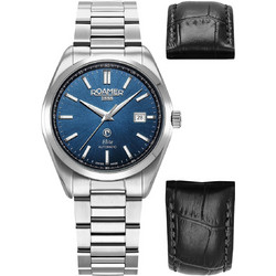 Roamer Elite Ανδρικό Ρολόι Αυτόματο με Ασημί Μεταλλικό Μπρασελέ R970983414520