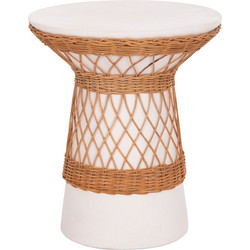 HomeMarkt Delia Βοηθητικό Τραπεζάκι Σαλονιού Κεραμικό HM18167.02