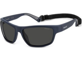 Polaroid Eyewear PLD7037/S FLLM9 Ανδρικά Γυαλιά Ηλίου Οβάλ Κοκάλινα Μαύρα με Μαύρο Polarized Φακό