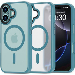 Tech-Protect Magmat Back Cover Matte Teal Blue (iPhone 16)