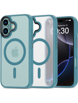 Tech-Protect Magmat Back Cover Matte Teal Blue (iPhone 16)