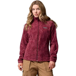 Columbia Benton Springs Γυναικεία Ζακέτα Fleece Μακριά με Φερμουάρ Μπορντό 2021771-624