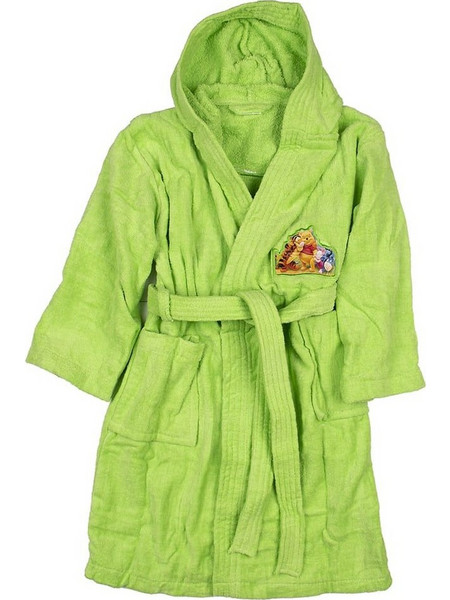Dimcol Disney Winnie Παιδικό Μπουρνούζι με Κουκούλα Lime