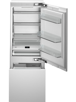 Bertazzoni RBM90S5FPNS Εντοιχιζόμενος Ψυγειοκαταψύκτης 596lt Full No Frost Υ212.3xΠ90.8xΒ59.2cm Inox