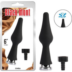 Chisa Novelties Black Mont Clean Stream Enema Πρωκτική Σφήνα 15.2cm Μαύρη