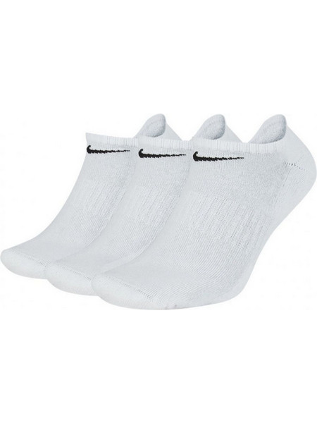 Nike Ανδρικές Κάλτσες Κοντές Λευκές 3Pack SX7673-100