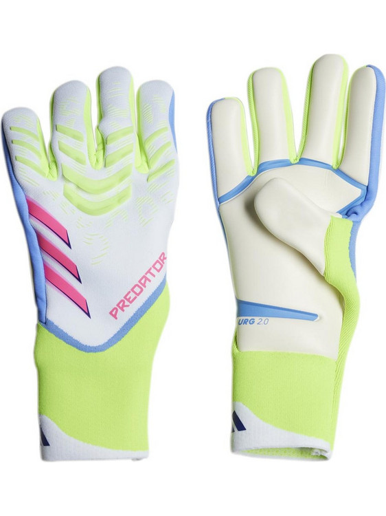 Adidas Predator Pro Γάντια Τερματοφύλακα Λευκά Lime Ροζ JF8899