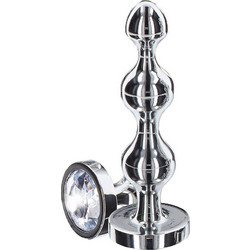 ToyJoy Diamond Star Beads Small Πρωκτική Σφήνα Diamond Plug Ασημί