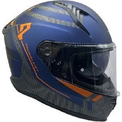 Faseed FSD 910 Blue Orange Κράνος Μηχανής Full Face