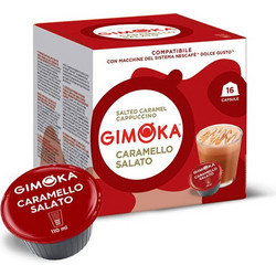 Gimoka Κάψουλες Cappuccino Salted Caramel Cappuccino Συμβατές με Μηχανή Dolce Gusto 16τμχ