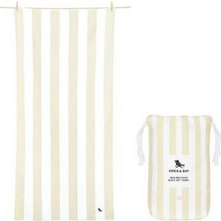 Dock & Bay Bora Bora Πετσέτα Θαλάσσης Microfiber Μπεζ 60x190cm