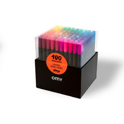 Omy Duo Μαρκαδόροι Ζωγραφικής Σετ 100 Χρώματα